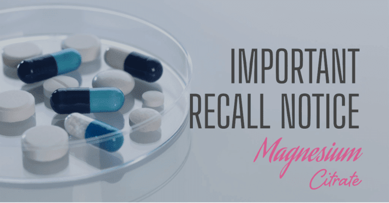 Magnesium Citrate Recall 2022. Magnesium Citrate Recall Alternative