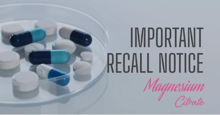 Magnesium Citrate Recall 2022. Magnesium Citrate Recall Alternative