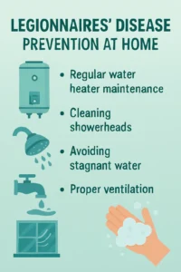 Prevent Legionnaires disease in the home