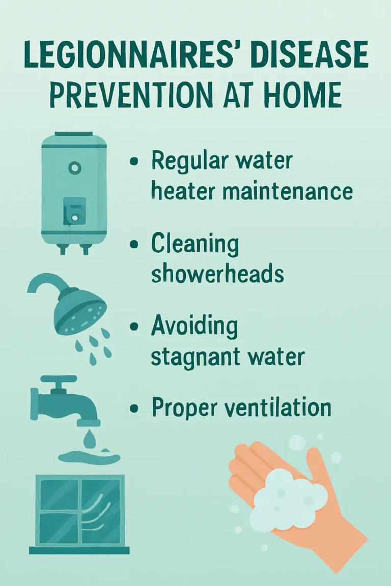 Prevent Legionnaires disease in the home