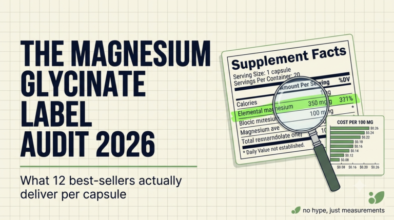 THE MAGNESIUM GLYCINATE LABEL AUDIT 2026